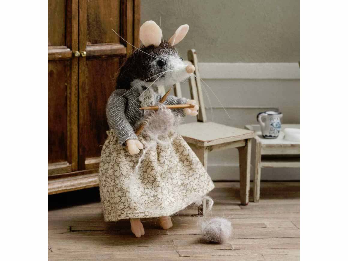 Maus Alma – handgefertigte Filzmaus – Bild 3