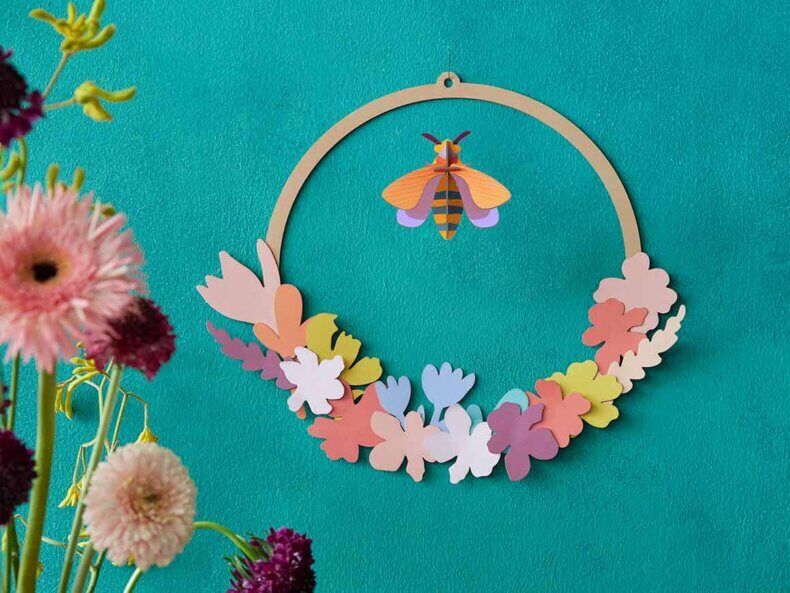 Meadow Wreath Pop out, Wanddeko – Bild 3