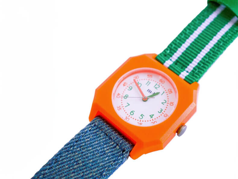Circus - Denim and Green watch – Kinder- & Damenuhr