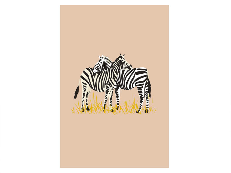 Poster Zebra Kinderzimmer kaufen