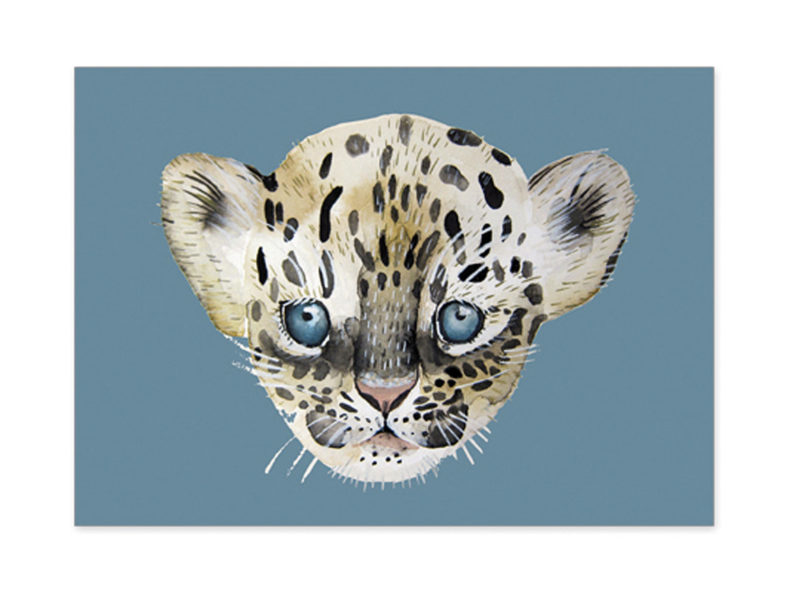 Postkarte Leopard NUUKK