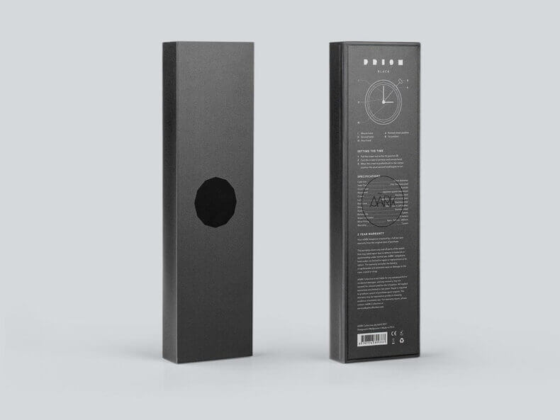 Prism — Black Armbanduhr in der hochwertiger Verpackung
