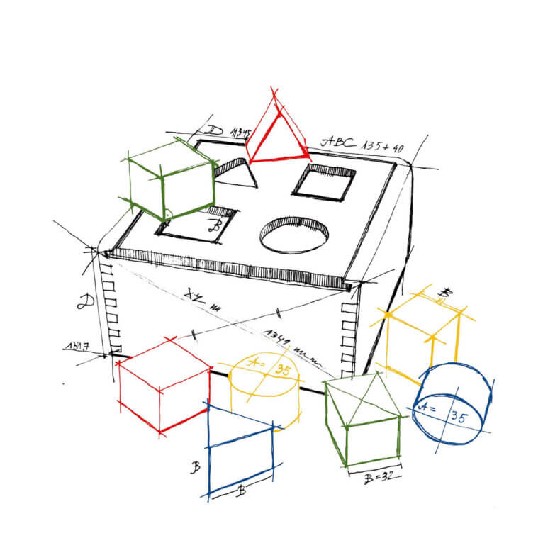rainbow shape sorter box – Bild 4