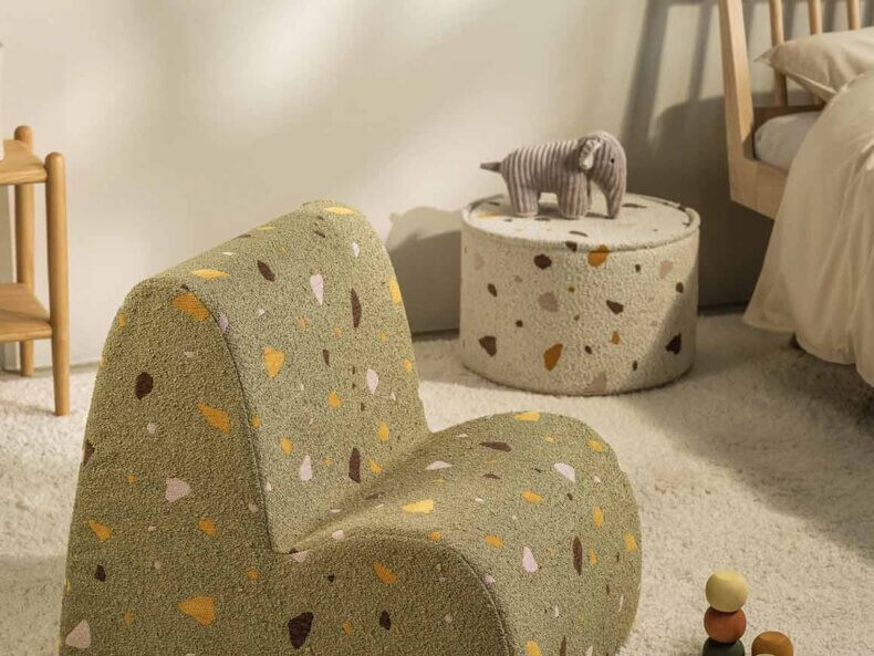 Sitzpuff Terrazzo Marble – Bild 4
