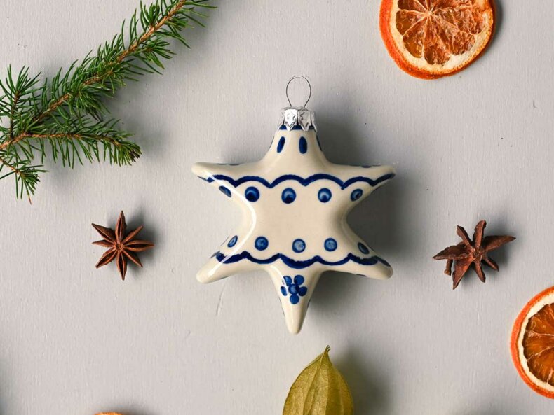 Weihnachtsschmuck STERNE aus Keramik – Bild 8