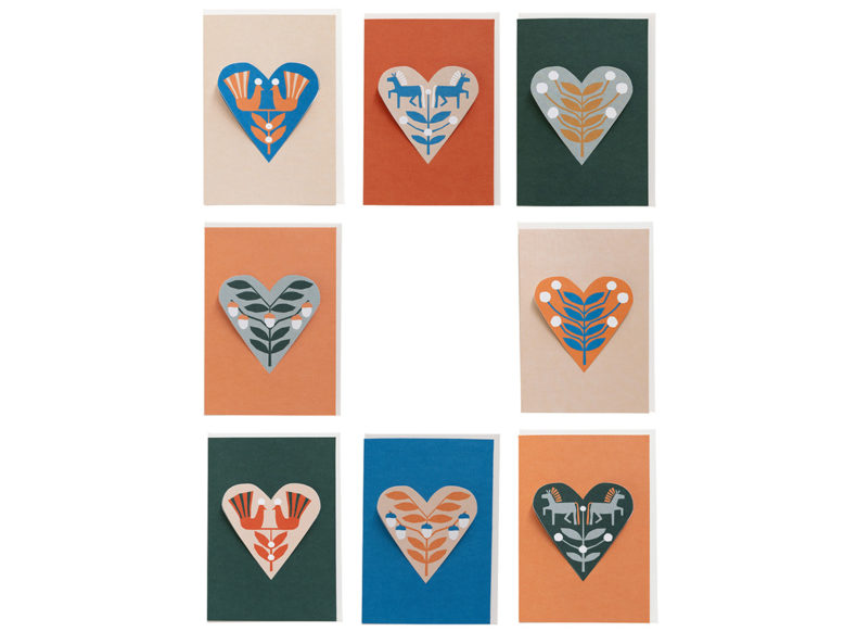 HEART card acorns - blue – Bild 4