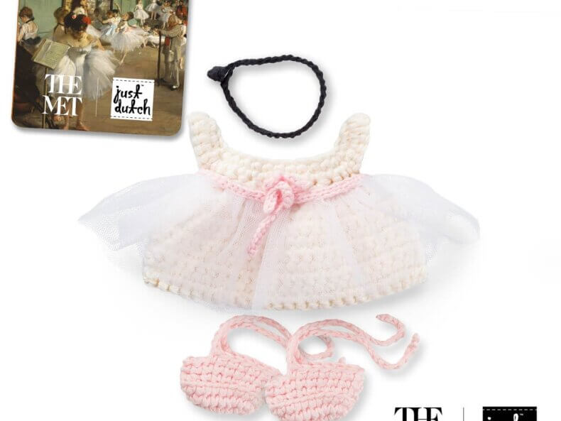 Weißes Degas Ballerina Outfit von Just Dutch für Miffy, Melanie und Boris