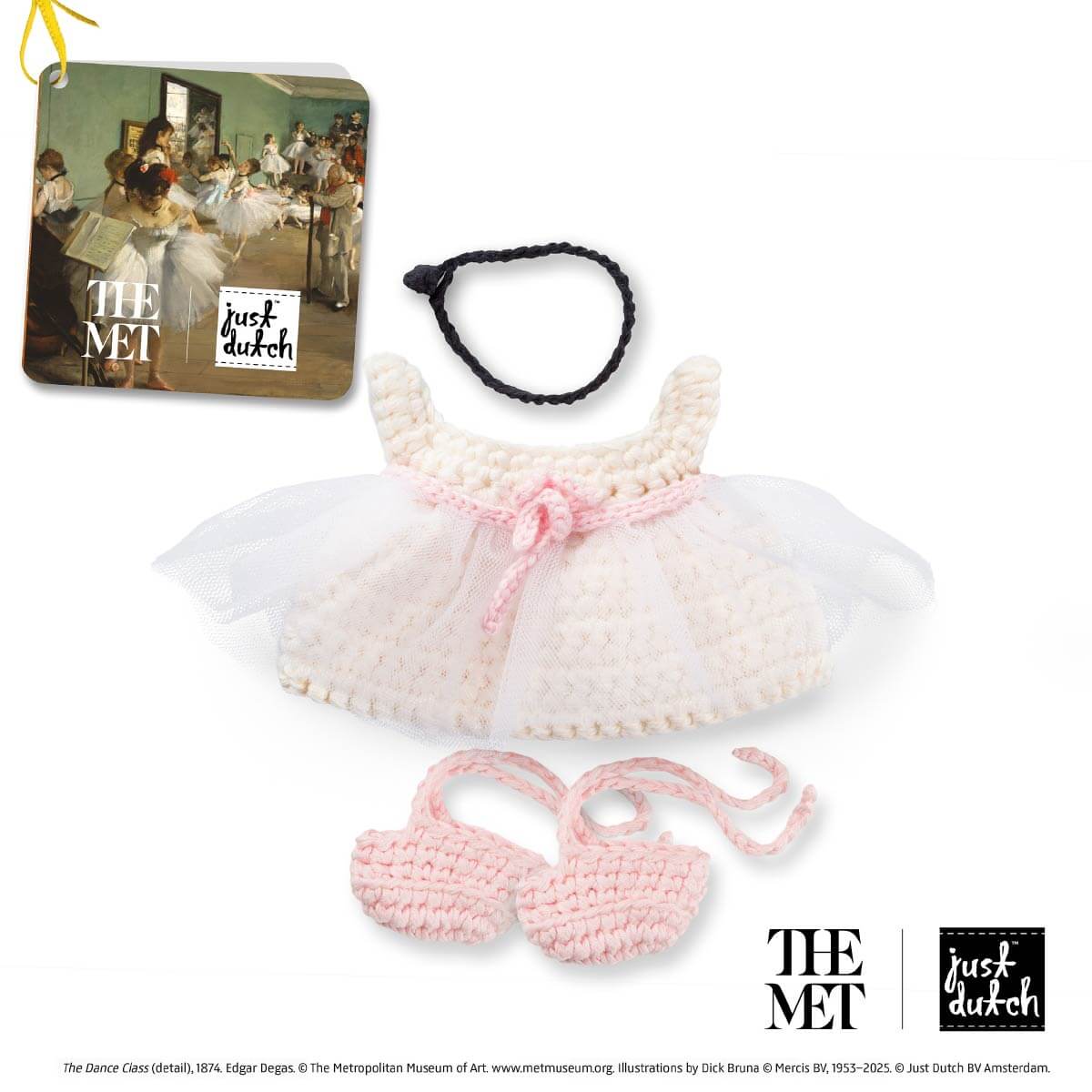 Weißes Degas Ballerina Outfit von Just Dutch für Miffy, Melanie und Boris