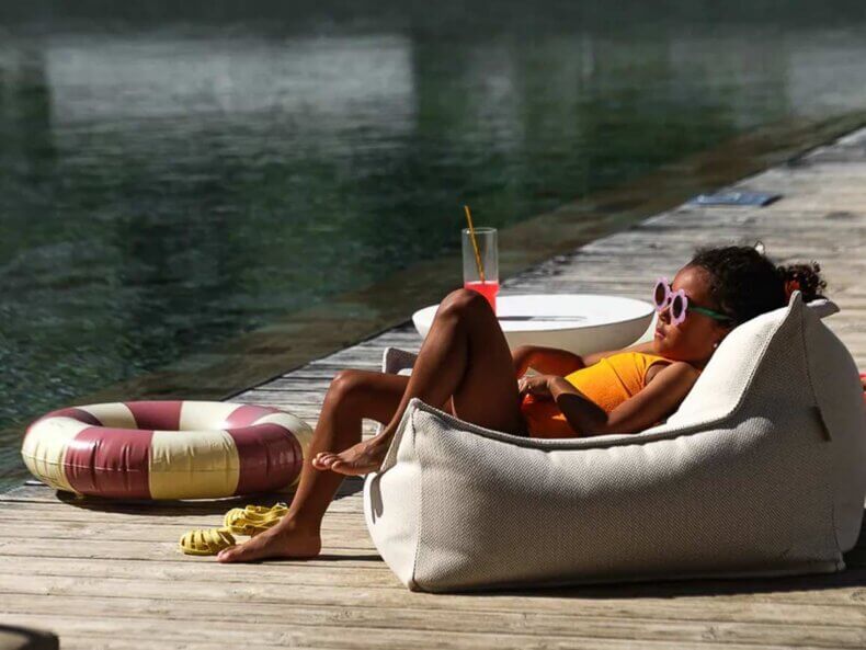Outdoor Beanbag Chair, Terra – Bild 4