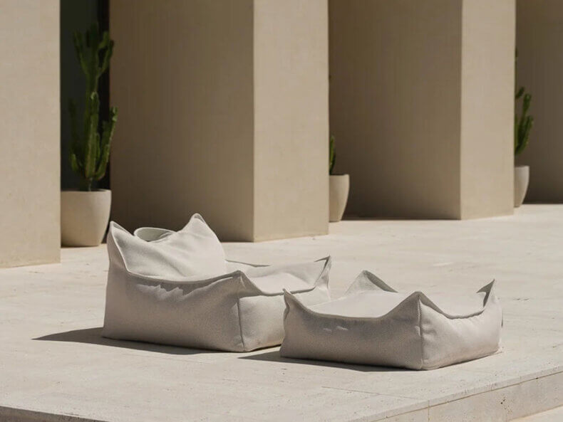 Outdoor Beanbag Chair, Terra – Bild 12