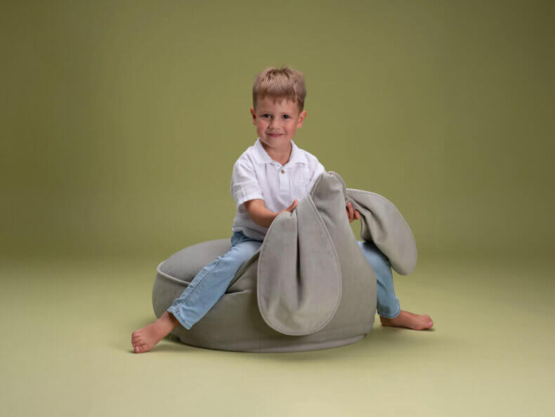 Kindersessel & Sitzsack Bunny, Misty Green – Bild 4