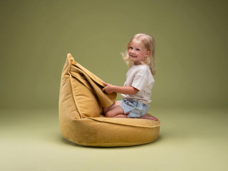 Kindersessel & Sitzsack Bunny, Salted Caramel – Bild 4